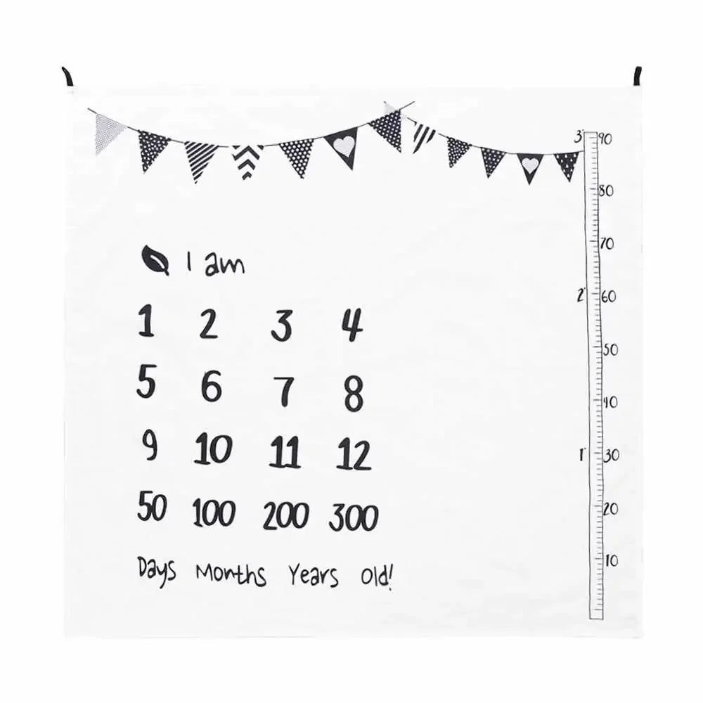 Newborn Baby Milestone Photography Blanket - # BAGE41110002 - BIG FRENCHIES