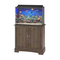 Alta Vista 29 - 37 Gallon Aquarium Stand, Rustic Oak - BIG FRENCHIES
