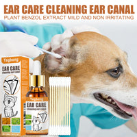 Pet Ear Cleaner Drops, Dog & Cat Ear Care Solution With Aloe, Glycerin & Tea Tree Oil, Gentle Ear Cleanser For Removing 