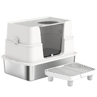 Cat Litter Box ,Top And Side Entry Enclosed Litter Box With Flip Top