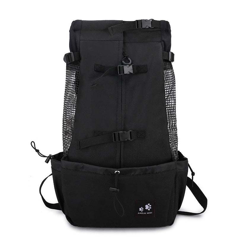 Pet Dog Carrier Bag Carrier For Dogs Backpack Out Double Shoulder Portable Travel Backpack Outdoor Dog Carrier Bag Trave
