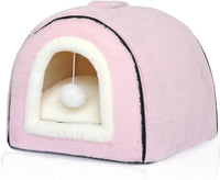 Cat Bed For Indoor Cats Foldable Cat Cave Anti-Slip Water-Resistant Bottom Cat Houses For Indoor Cats Or Small Dogs Kitt