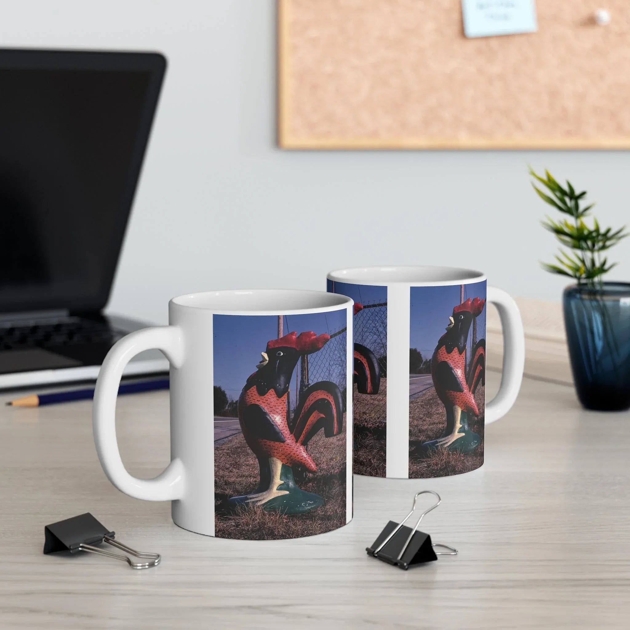 ROADSIDE MUGS - Big Rooster Ceramic Mug 11oz - BIG FRENCHIES
