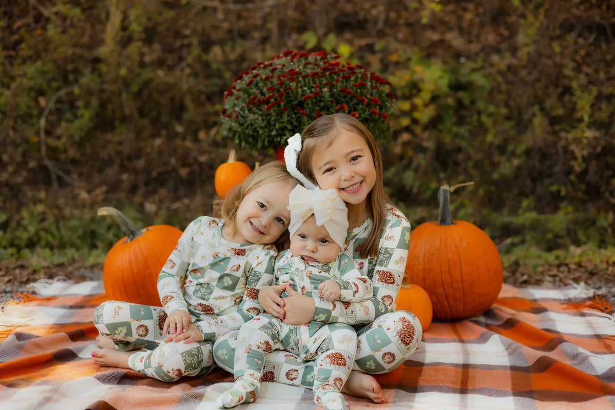 Harvest Hedgehogs Bamboo Zippy Pajamas - BIG FRENCHIES