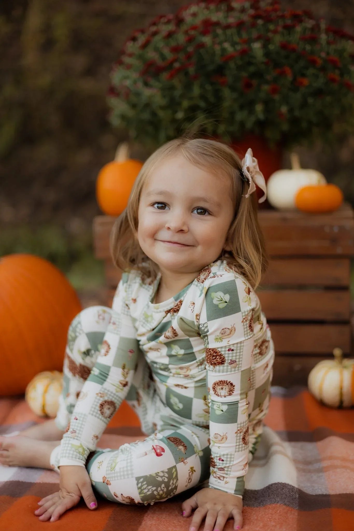 Harvest Hedgehogs 2pc Bamboo Pajamas - BIG FRENCHIES