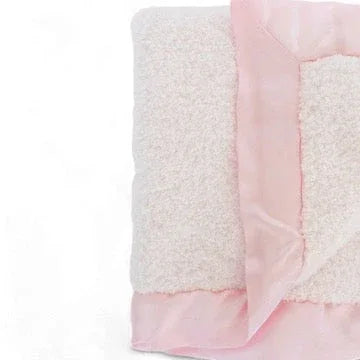 Classic Satin Border Blanket - Pink - BIG FRENCHIES