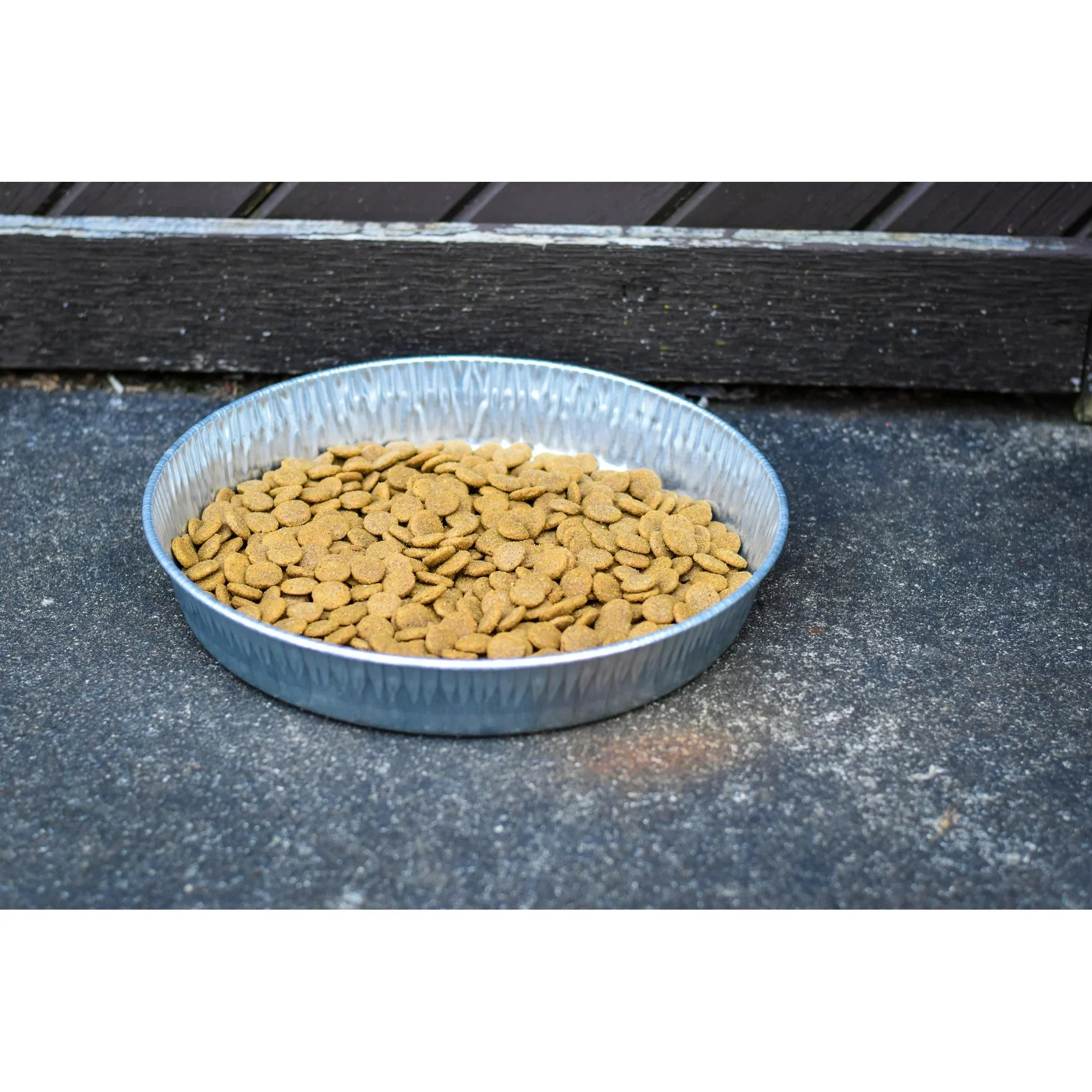 Bergan Galvanized Pet Pan 3 Quart Silver Durable Low Profile Dog Dish