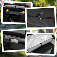 Dog Stroller for Large Medium Small Dogs up to 66 Lbs. 23.5" in Body Length, One-Click Foldable Pet Cat Stroller with St