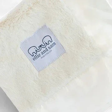 Luxury Satin Border Lovey - Ivory - BIG FRENCHIES