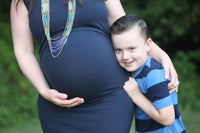 Little Breastfeeding Dress - Navy