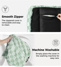 Made4Pets Medium Sage Green Plaid Pet Sofa Bed,Pickup Only