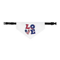 Patriotic Pet Bandana Collar - Celebrate Love, Perfect for July 4th, Dog Lovers, Pet Fashion, Cute Dog Accessories - BIG FRENCHIES