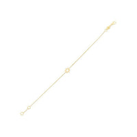 14k Yellow Gold Star of David Bracelet