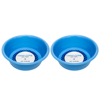 Country Living Set of 2 Coated Stainless Steel Heavy Dog Bowls - Ideal for Medium to Large Breeds - BIG FRENCHIES