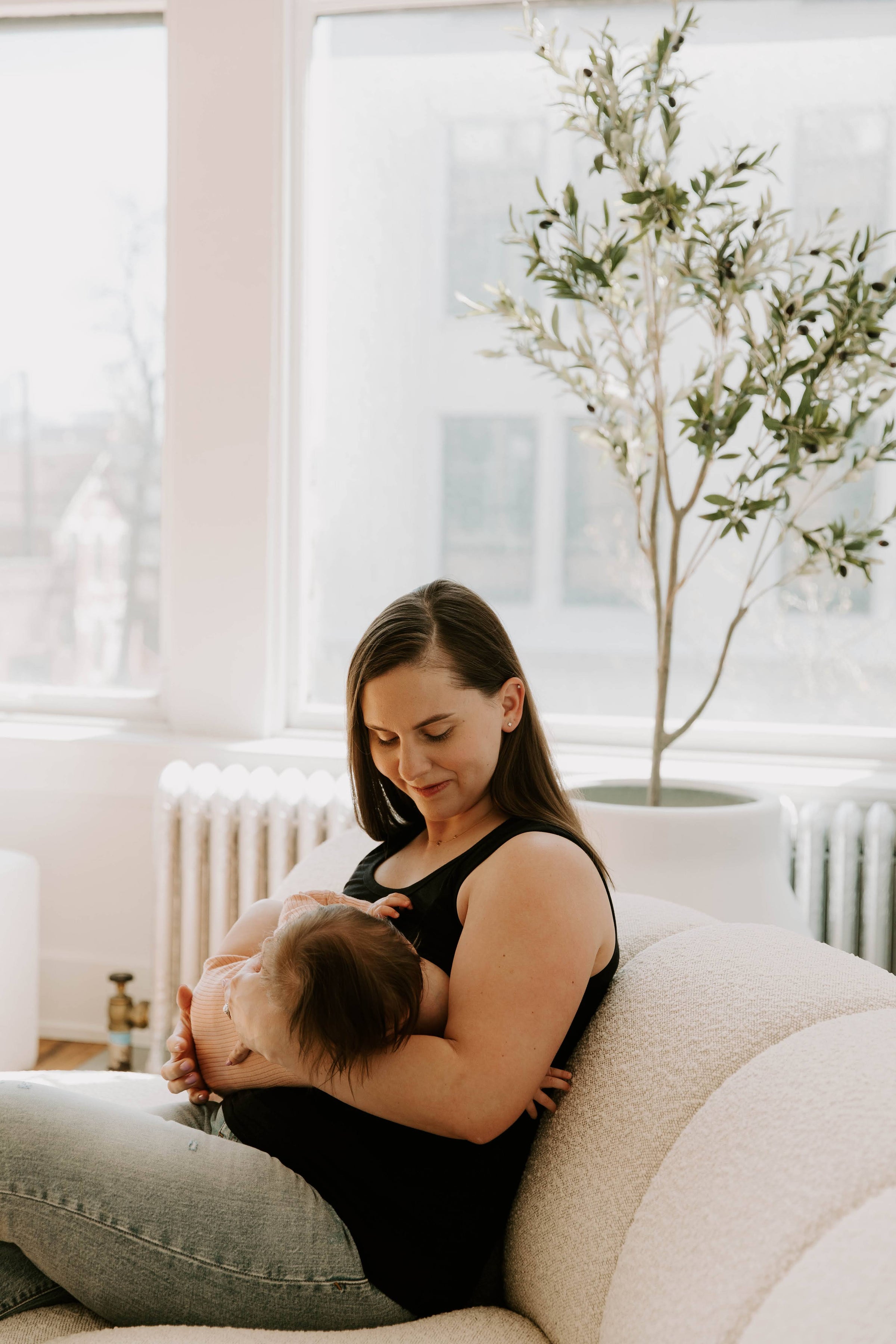 Everywhere Breastfeeding Tank Top - Black