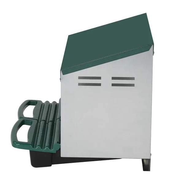 2 Compartment Roll Out Chicken Nesting Box With Plastic Basket, Egg Nest Box Chicken Laying Box Hens Chicken Coop Box, G