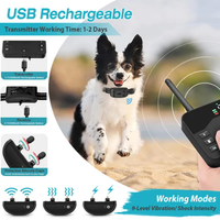 2 In 1 Wireless Electric Dog Fence Waterproof Pet Shock Boundary Containment System Electric Training Collar For Small M