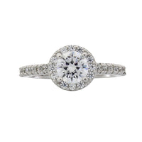 Natural Cubic Zirconium Ring Sterling Silver