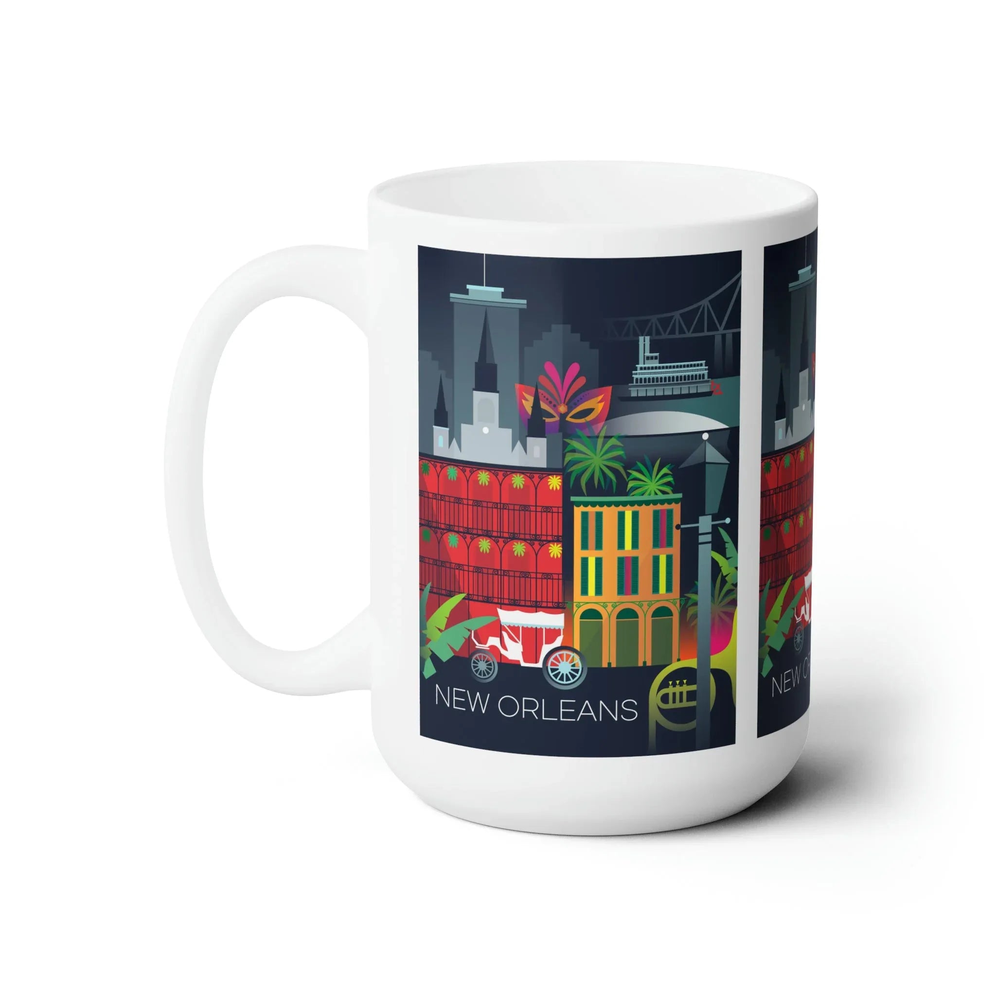New Orleans Ceramic Mug 11oz or 15oz - BIG FRENCHIES