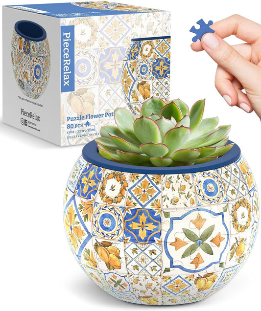 Retro Tiles Planter - BIG FRENCHIES