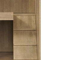 Basia Rubber Wood Cat Cabinet with Wheels, Ventilated Indoor Cat Condo with Multi-Level Shelves & Lockable Door, Safe & 