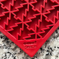 "Peace" Christmas Tree emat - Enrichment Lick Mat for Dogs and Cats | Christmas Tree design | SodaPup - BIG FRENCHIES