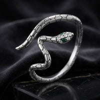 925 Sterling Silver Pavé Setting CZ Oxidized Silver Ring for Women