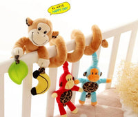 Stuffed Stroller Toys Animal Baby Crib Pram Bed Hanging Educational Infant Baby Rattle For Kids - BIG FRENCHIES