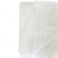 Luxury Satin Border Blanket - Ivory - BIG FRENCHIES