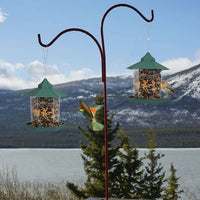 Hanging Gazebo Wild Bird Feeder Outdoor Bird Seed Station with Large Capacity 6 Feeder Ports for Garden Patio Park Weath