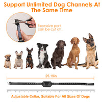 1Set 328FT Electric Wireless Dog Fence System With GPS Location Monitor Collar Receiver Rechargeable Beep Vibration Fenc