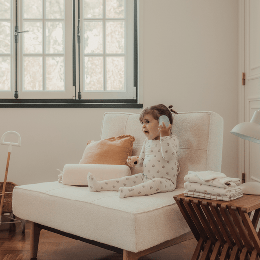 The Printed Romper - Zara Blue