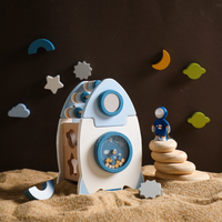 Wooden Rocket 5-in-1 Multifunctional Toy Set