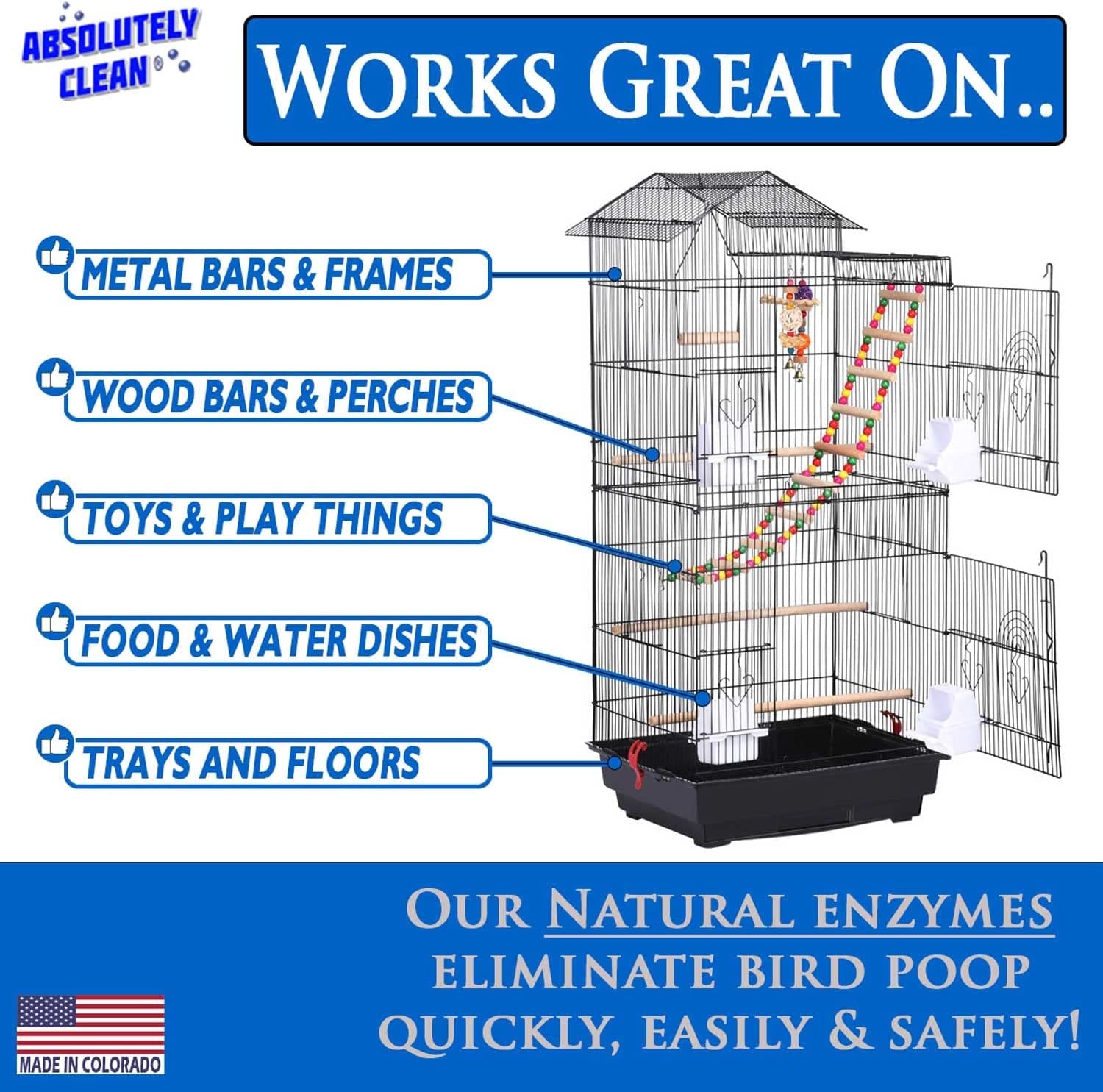 Bird Cage Cleaner and Deodorizer - BIG FRENCHIES