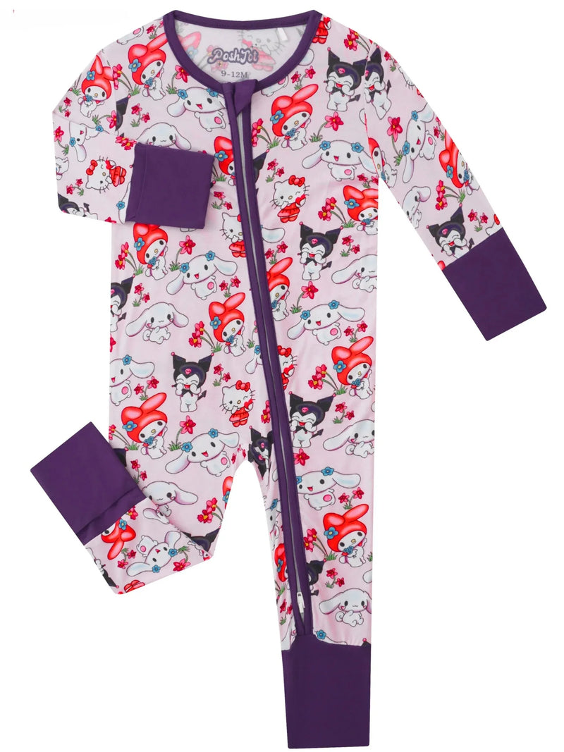 PoshTOT Sanrio My Melody Bamboo Baby Convertible Zippy Romper - BIG FRENCHIES