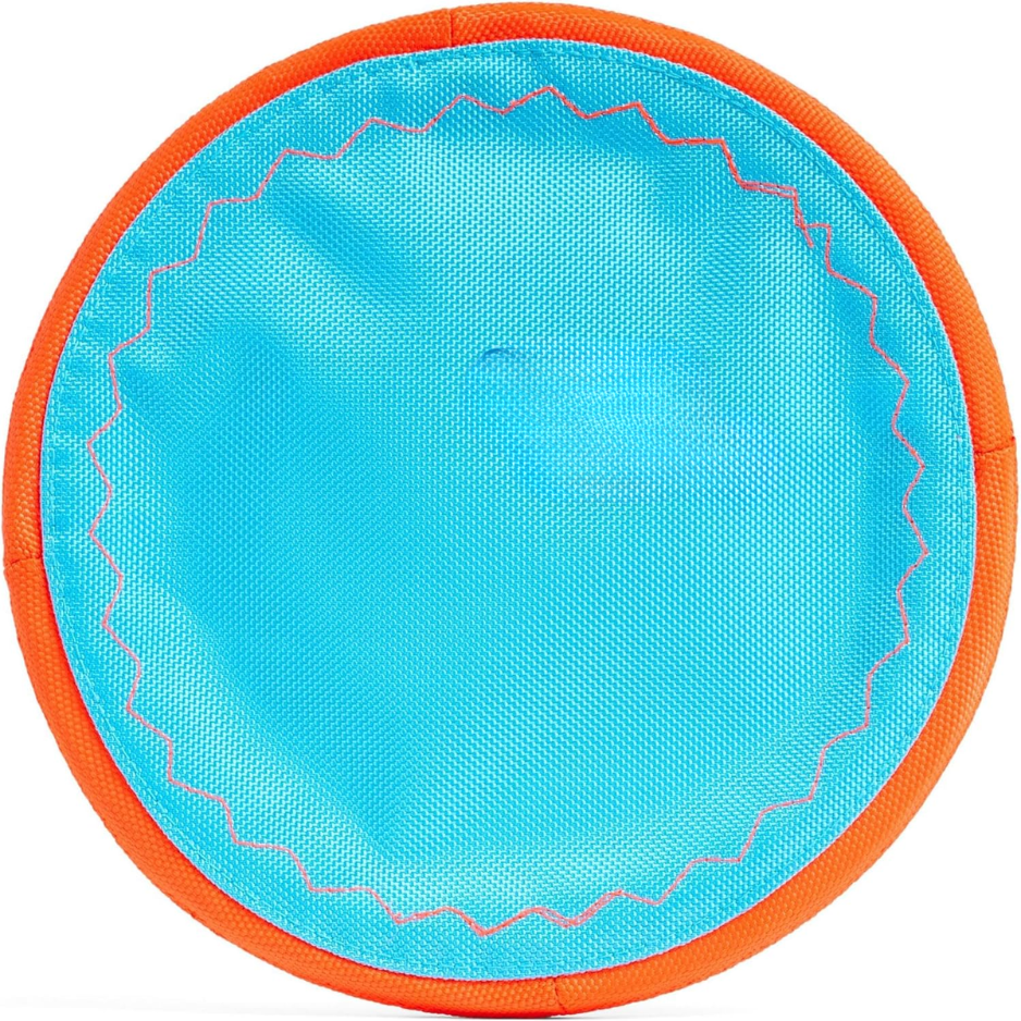 Paraflight Flying Disc Dog Toy Water Floating Flyer Durable Nylon Construction With Soft Rubber Edges For Medium And Lar