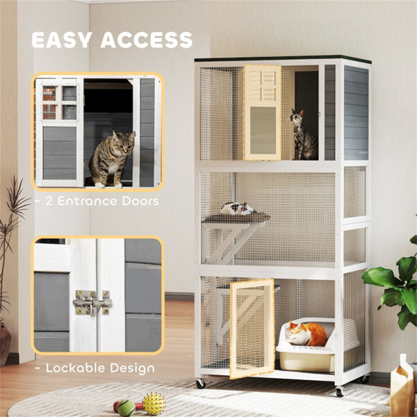 Pet Stairs Cat Climbing Tower Cat House