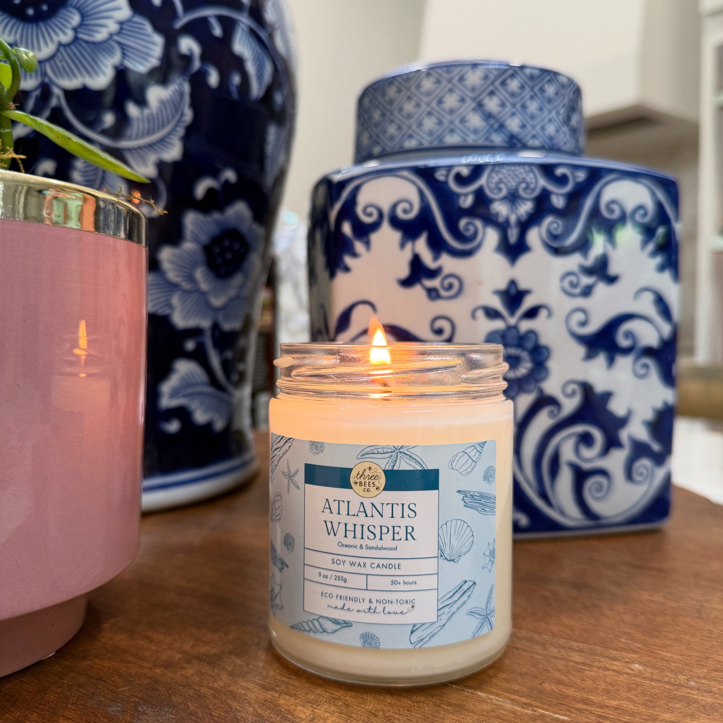 Three Bees Scented Soy Candle - 9oz - BIG FRENCHIES