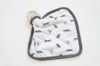 Snow Leopard | Sprig Quilted Lovey - BIG FRENCHIES