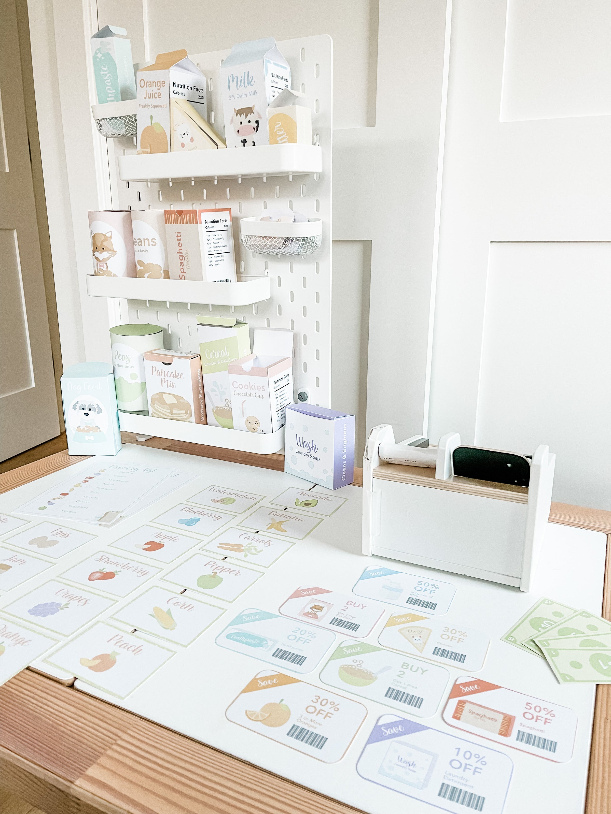 Grocery Store Play Food Printable Dramatic Play