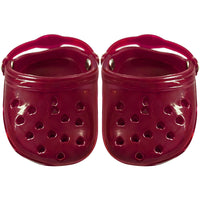 Heart Shaped Pet Dog Hole Shoes Silica Gel Wear-Resistant Breathable Slippers Dog Sandals Pet Decorations