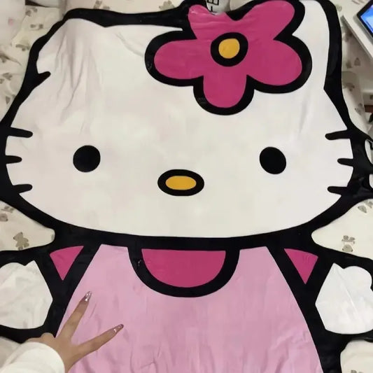 Hello Kitty Plush Blanket - # BAGE41110011 - BIG FRENCHIES