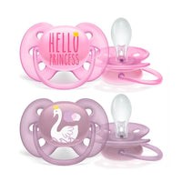 Philips Avent Ultra Soft Baby Pacifier for Sensitive Skin (6-18m) - Soothes & Comforts with Silky Silicone & Sterilizable Case