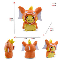 24 Pcs Pokemon Pikachu Cosplay Toys Charizard Snorlax Garchomp Tyranitar Hydreigon Anime Stuffed Plush Cartoon Peluche Dolls - # BOT&G512610001