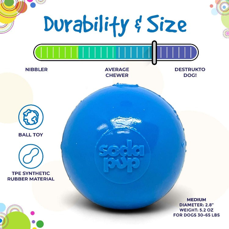 Squeak Ball - Durable Squeaky Dog Toy, Floats, Chew Toy | USA Made - BIG FRENCHIES