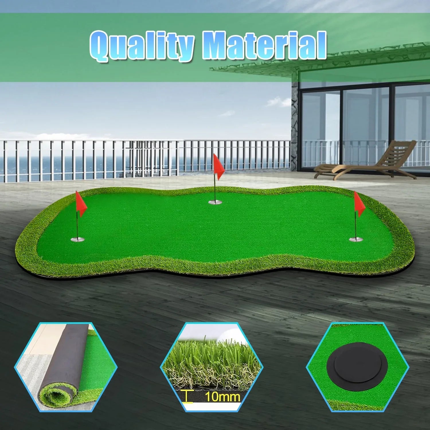 Golf Putting Green (5ft x 10ft) - BIG FRENCHIES