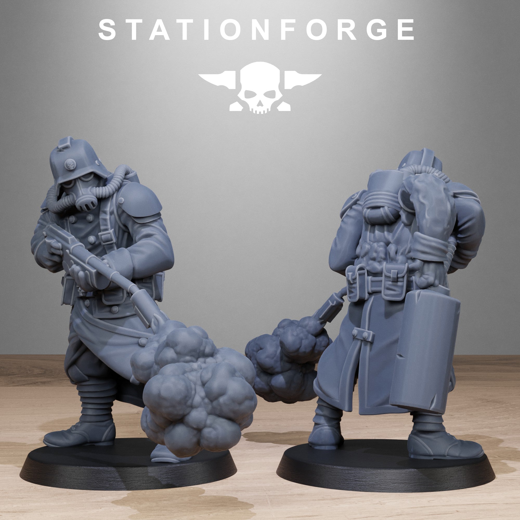 3D Printed Grimguard Radioactive Mutants by StationForge Miniatures