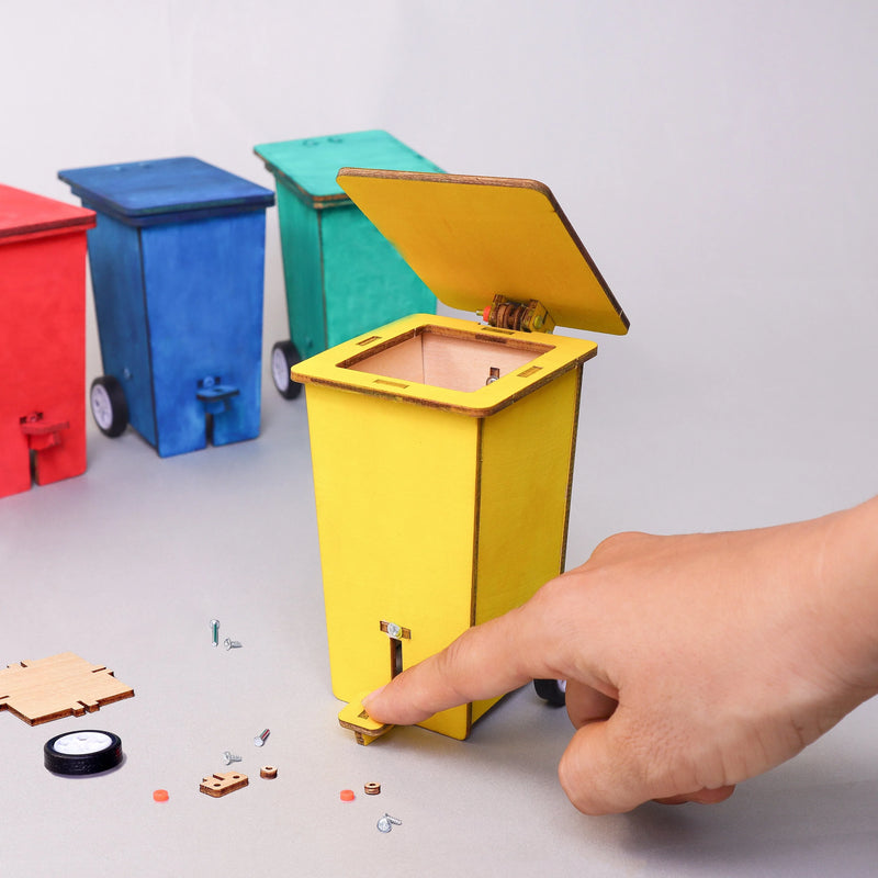 Build & Paint Mini Trash Cans (Set of 2) – Fun Desk Décor & Craft Project - BIG FRENCHIES