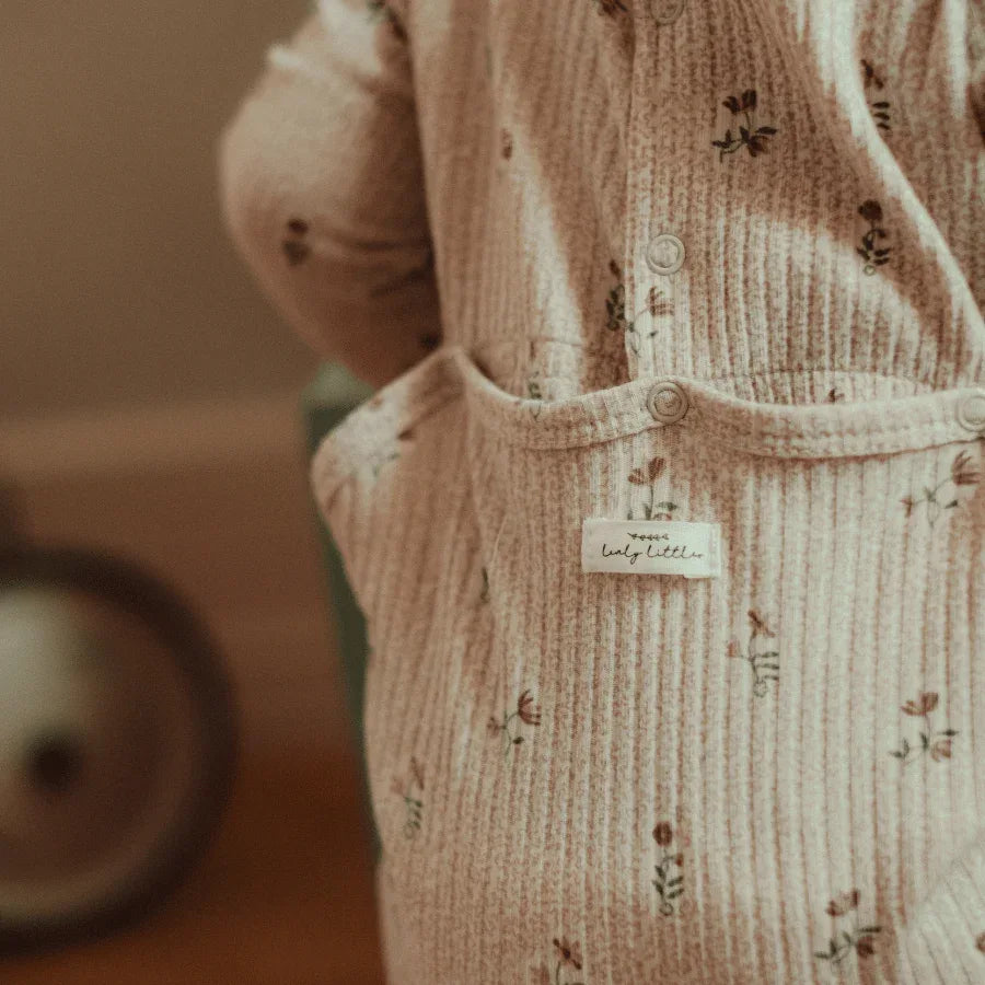 The Printed Bib - Dahlia Blue - BIG FRENCHIES