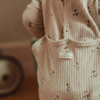 The Printed Bib - Dahlia Blue - BIG FRENCHIES